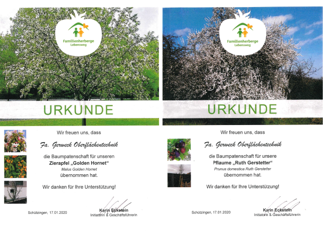 Baumpatenschaften Gerweck GmbH Bretten